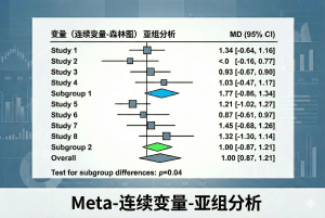 Meta-连续变量-亚组分析